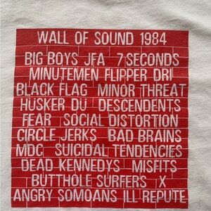 Wall of sound 1984 T-shirt.